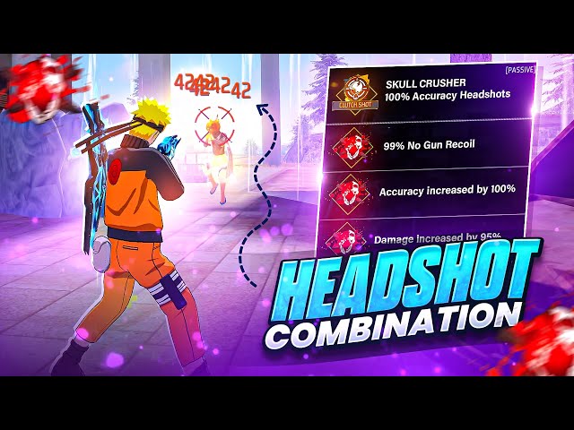 2025 SECRET HEADSHOT COMBO For 99% Headshot Rate ☠️🔥 || 5 Best Character Combination Free Fire Max