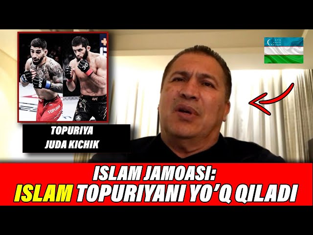 ISLAM JAMOASI: BU JANGDAN MANO YO'Q, ISLAM TOPURIYANI STOYKADA URADI, TOPURIYA BIZGA JUDA KICHIK!