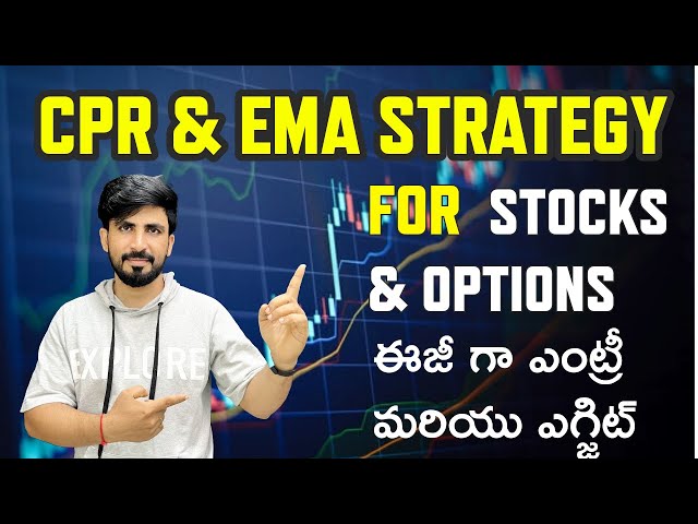 🎯 Intraday Trading Strategy Using EMA & CPR in Telugu | Best Indicators for Consistent Profits!