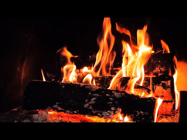 Relaxing Campfire (3 hours). Fireplace with Crackling Bonfire Sounds (No Music)