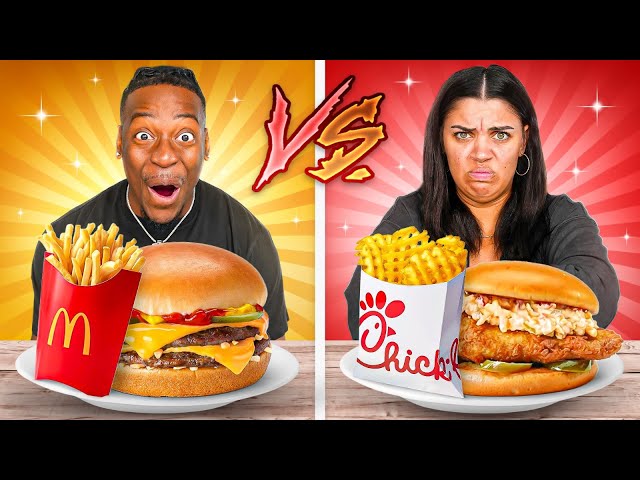 MCDONALDS VS CHICK-FIL-A FOOD CHALLENGE