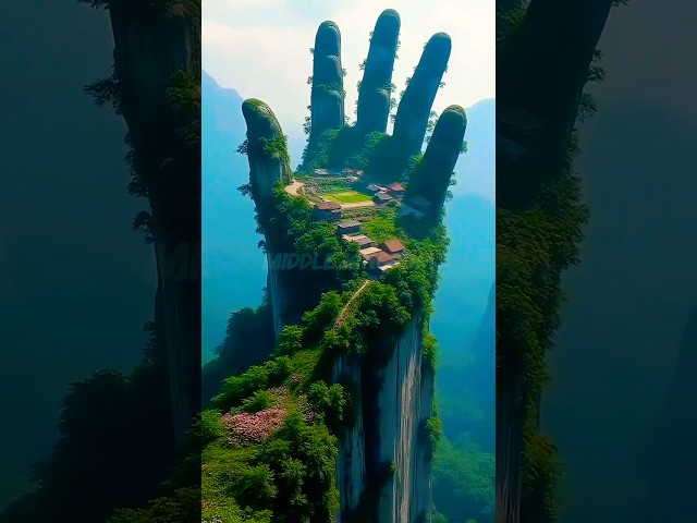 Hand of the Earth: A Hidden Kingdom in the Sky #youtubeshorts #nature #mysticalnature #middlekingdom