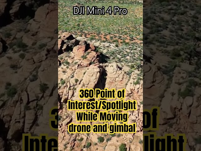 DJI Mini 4 Pro | 360 Spotlight POI | Moving drone and Gimbal #djimini4pro #dji