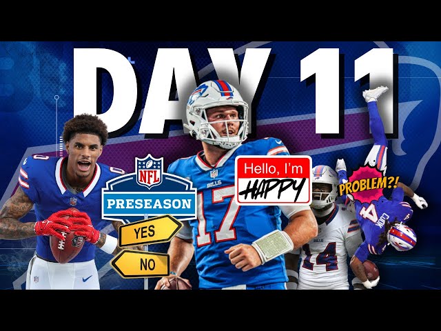 Day 11 recap of BILLS camp: JOSH ALLEN on 'MISSING' Diggs, PLAYING in the PRESEASON & KEON COLEMAN