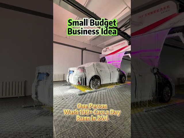 Touchless self-service car wash that can be installed on 30 square meters #carwash #carwashing