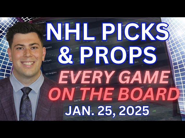 NHL Picks and Predictions Today | Every Game on the Board with Andrew McInnis | 1/25/25