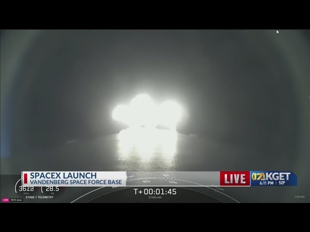 Latest SpaceX Falcon 9 launch visible in Bakersfield