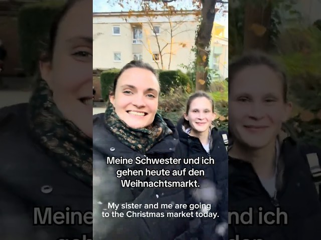 Wart ihr schon einmal auf einem Weihnachtsmarkt? 😊 #deutschlernen #learngerman #shorts