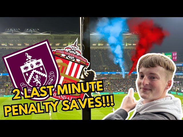 2 LAST MINUTE PENALTY SAVES | BURNLEY VS SUNDERLAND VLOG!!!