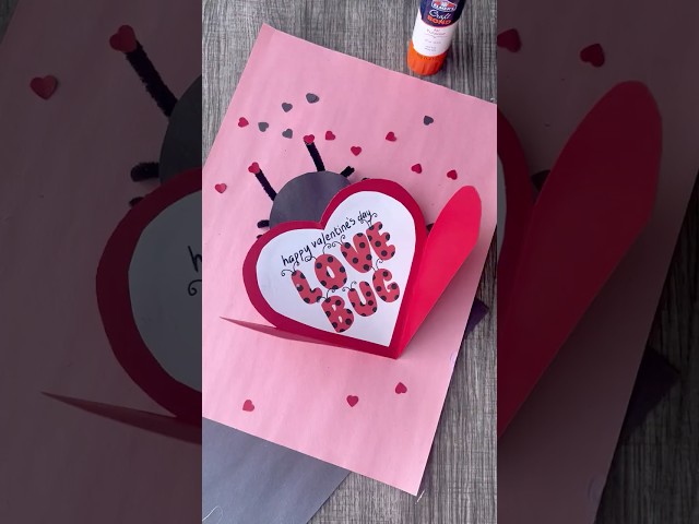 🧡 Ladybug Love Bug Valentine’s Day Craft | Fun & Easy DIY Valentine for Kids!