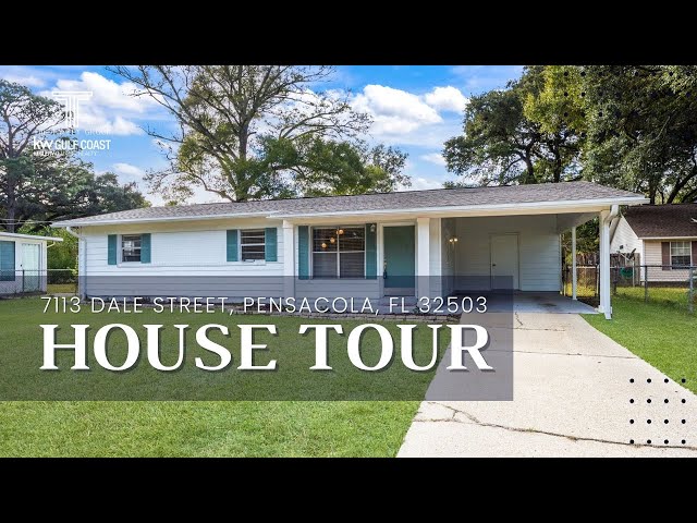 Inside a 3-Bedroom Versatile and Well-Maintained Home in Pensacola | House Tour | 7113 Dale Street