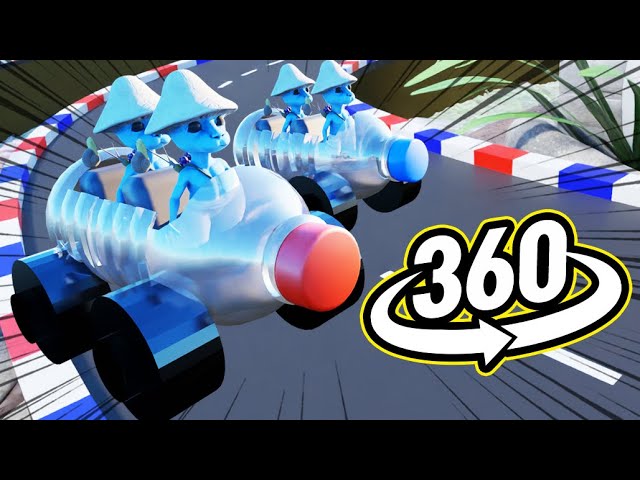 360° VR Video - Smurf Cat RACE | Smurf Cat Village Grand Prix