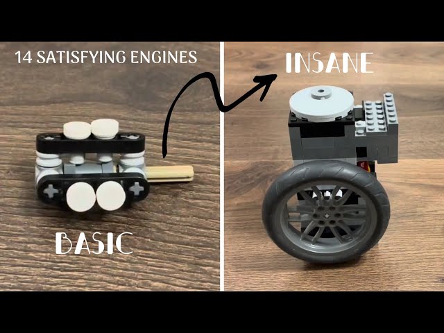 14 Satisfying LEGO Engines | From Basic to Insane