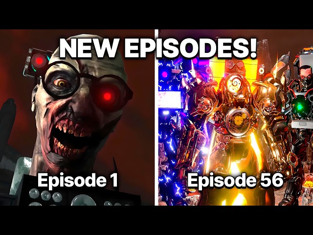 Skibidi Toilet Zombie Universe 1 - 56 All Episodes: Titan Clock Man is back (Episode 57?)