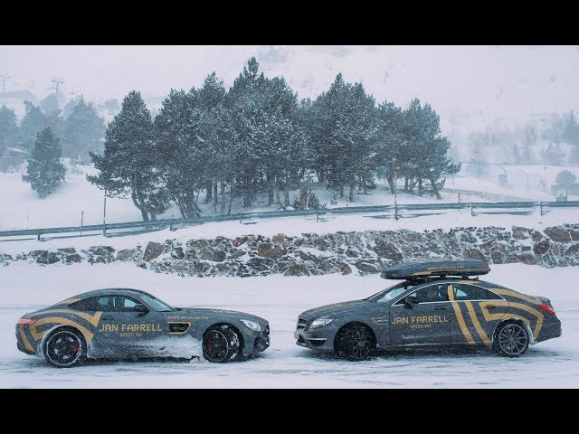 AMG GTs vs CLS 63S ice drifting.