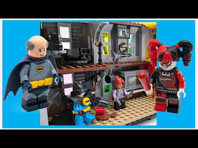 The Joker Manor - LEGO Set Build Part 2 - front entrance, kitchen, and recording studio