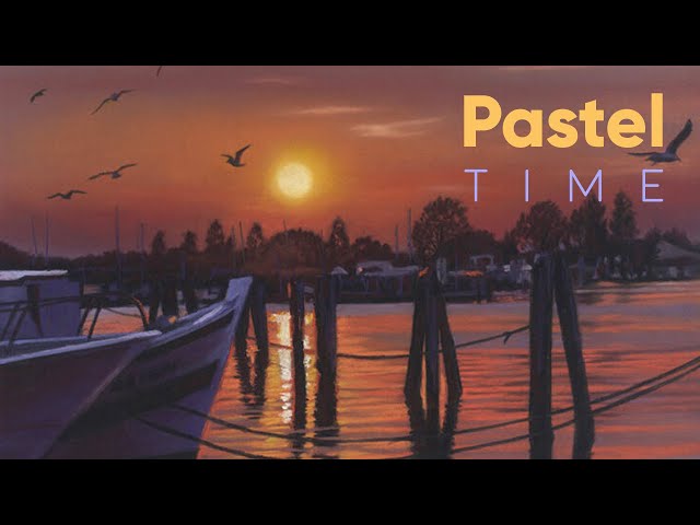 Sunset Harbour in Soft Pastel - Timelapse