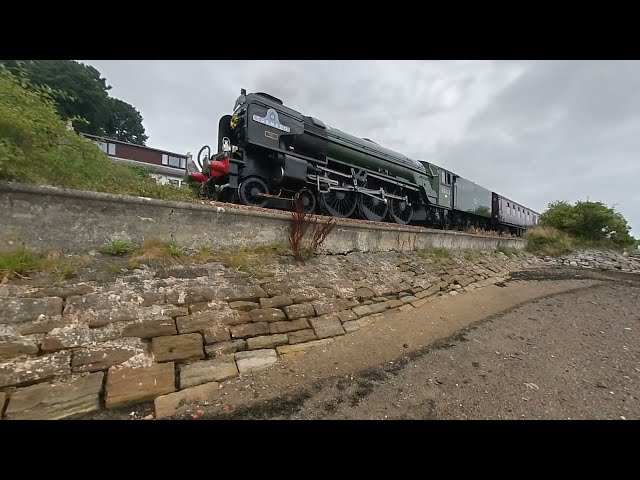 steam train 60163 Tornado at Longannet on  on 2021-08-15 at 1119 in VR180