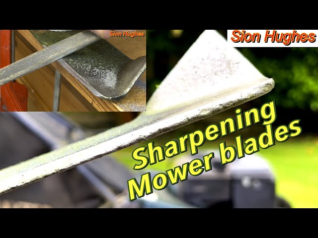 Sharpening lawnmower blades