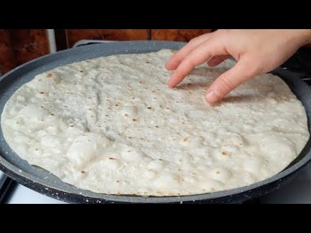 MY MOTHER TAUGHT ME TO MAKE THIS❗️SOFT AS SILKY LAVASH WITH A LITTLE INGREDIENT ON THE STOVE...