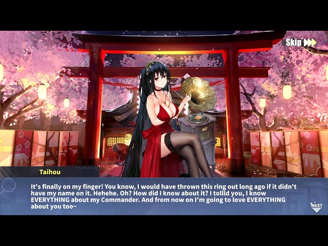 Azur Lane: IJN Taihou OATH [Forbidden Fruit] L2D Skin