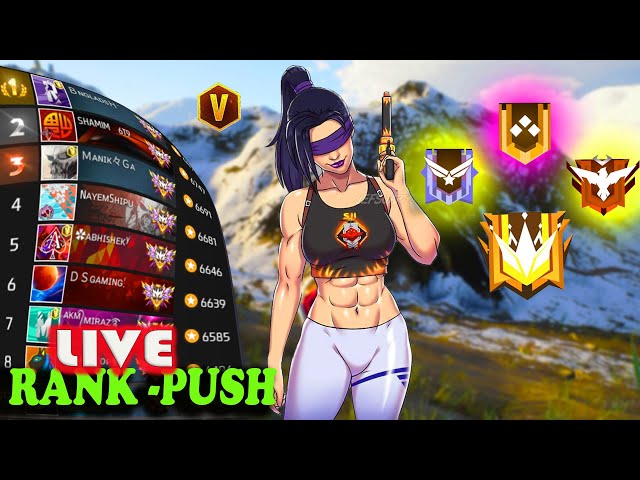 New Grandmaster Top 1 Push V Badge Lobby ❤ FF LIVE ✌ Free Fire LIVE! #ff #freefire  #tondegamer