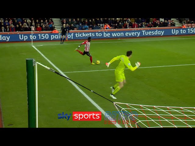 Sadio Mane scores from an impossible angle against Arsenal