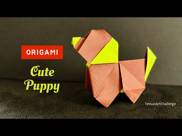 How to Make Origami Cute Puppy | Dog Origami | Relaxing Origami