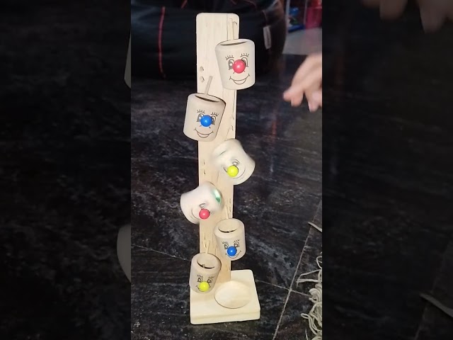 #wooden bucket tree marble game#marblerun #toysforkids viralshort #subscribe 😍