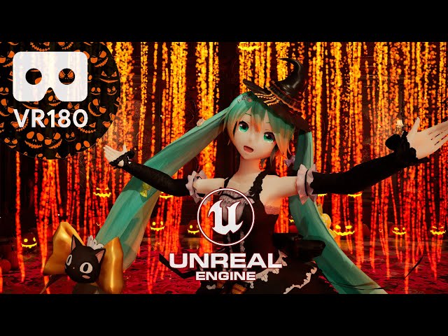 [MMD] [VR180] Hatsune Miku/初音ミク | Mrs.Pumpkinの滑稽な夢 [Halloween Show]