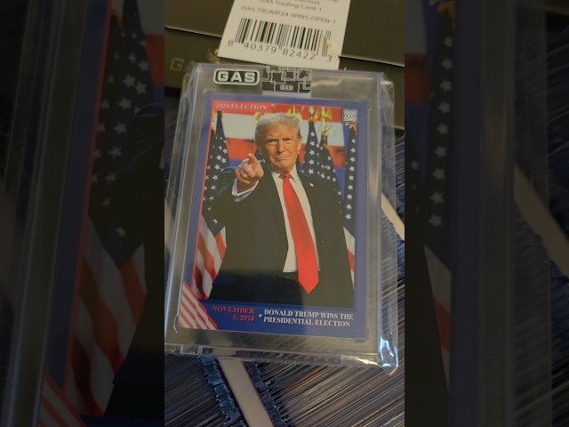 NEW GAS TRADING CARD OF DONALD TRUMP