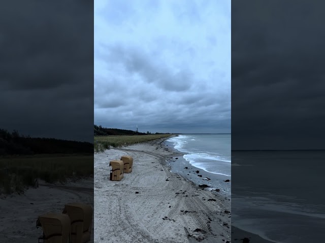 2. Sturmflut Ostsee Wustrow an der Seebrücke 19.10. 23 gegen 18:00 Uhr