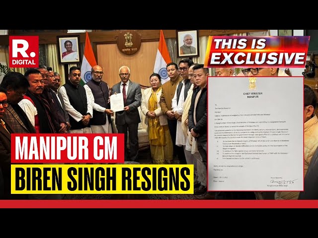 This Is Exclusive LIVE: Manipur CM Biren Singh Resigns Before Trust Vote