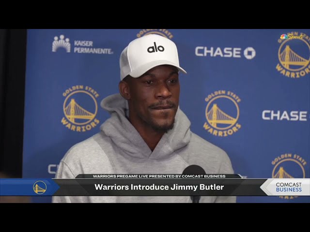 Jimmy Butler speaks to media for first time since the trade from Miami Heat to Golden State Warriors