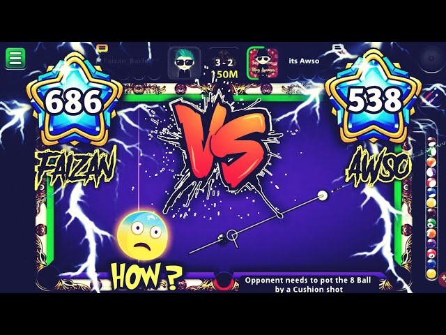 Faizan Bacha VS its Awso insane Trick Shots Show Off | 8 Ball Pool