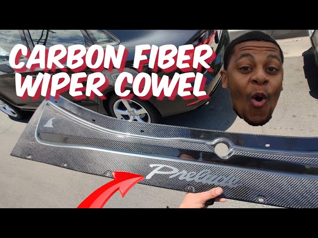 1 of 1 carbon fiber wiper cowl for my turbo honda prelude with a clear hood