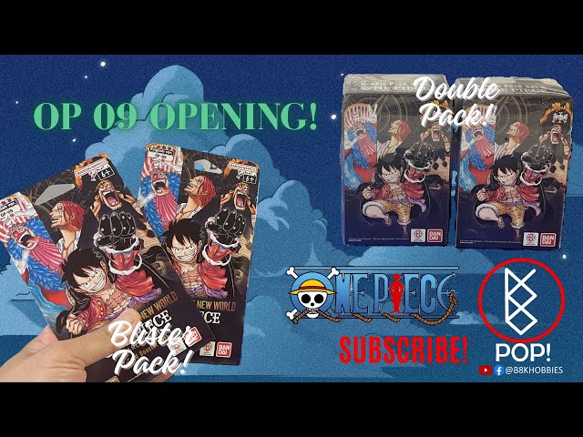 B8K POP! ONE PIECE OP-09 BLISTER AND DOUBLE PACK OPENING! #op09 #onepiece #tcgcards