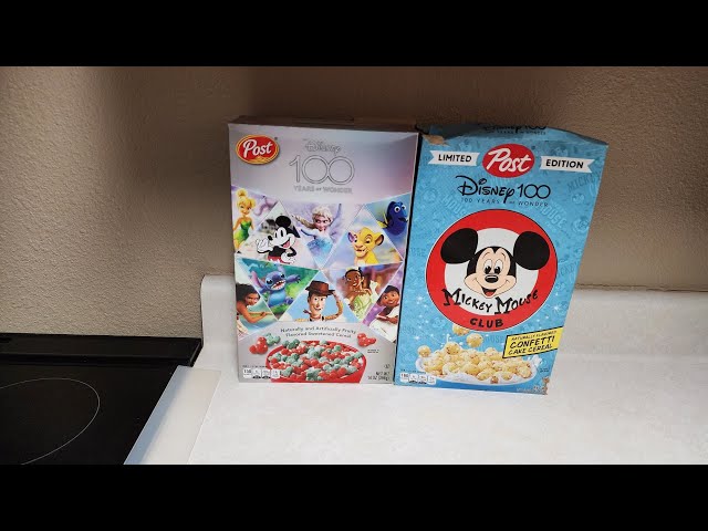 new Disney 100 years of wonder cereal