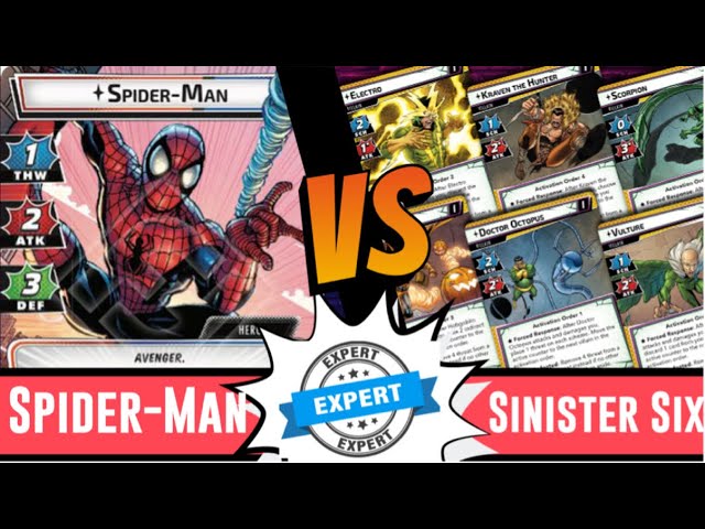 Marvel Champions | Spider-Man | Vs Expert Sinister Six | Deck Test | Expert Mode| Protection | Test