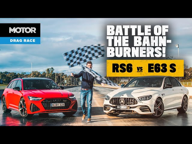 2021 Audi RS6 vs Mercedes-AMG E63 S: DRAG RACE! | MOTOR