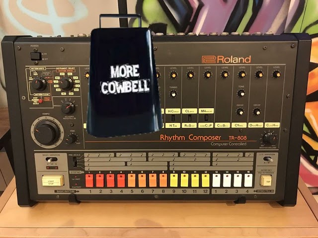 1 hour of silence broken up by tr-808 cowbell sound effect