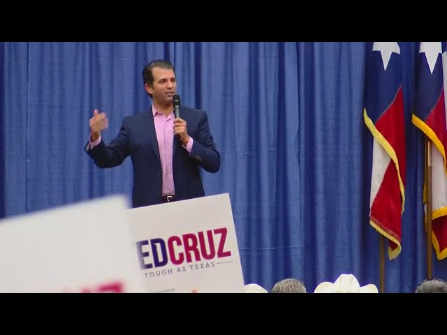 Donald Trump Jr. campaigns for Ted Cruz in Wichita Falls