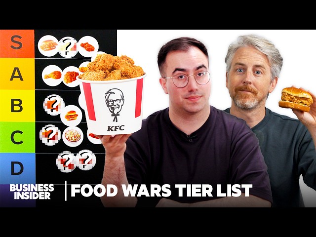 US vs UK Entire KFC Menu Ranked | Food Wars Tier List | Insider Food