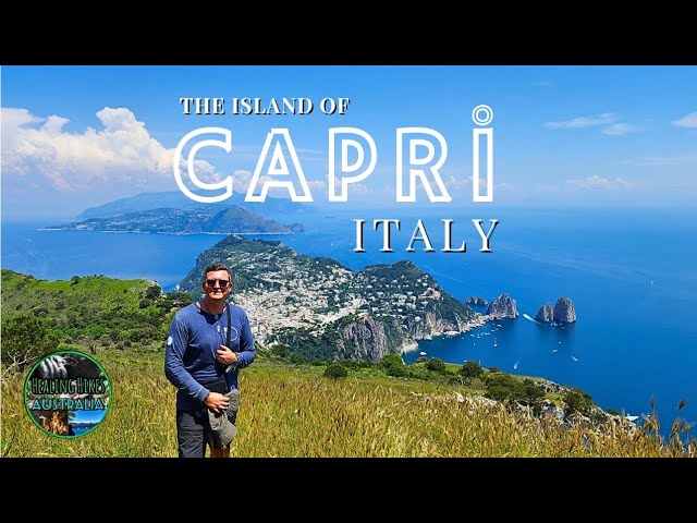 Sit back & Relax with a Chairlift over the Island of Capri, Italy #capri #italy #chairlift #island