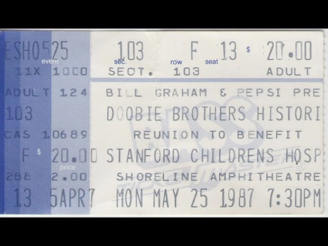 Doobie Brothers "Historic Reunion" 1987-05-25 Shoreline Mt. View, Ca. "Remastered"