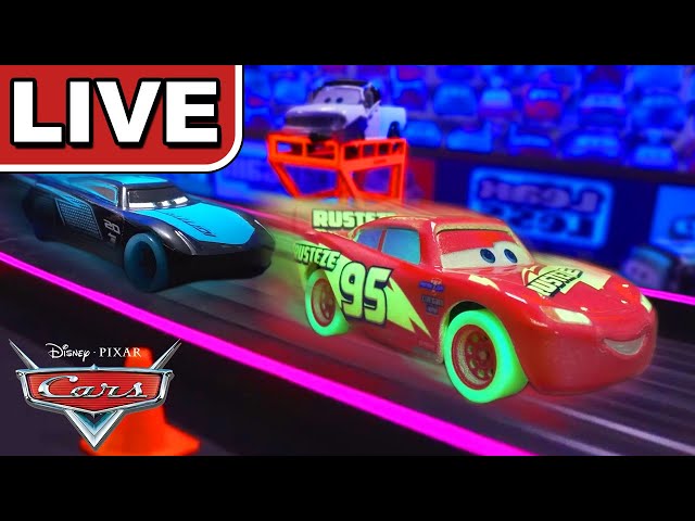 🔴 LIVE | Lightning McQueen’s MOST EPIC Glow Racer Racing Competitions | Pixar Cars