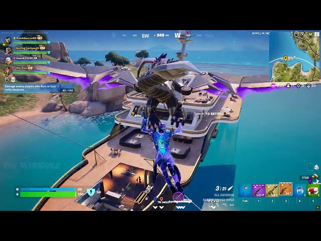 Fortnite C5S1 Gameplay Squad Zero Build Victory Royal 2024 02 08