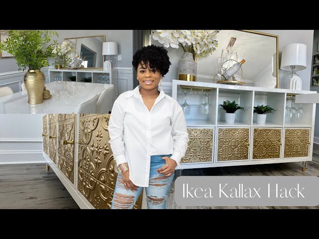 DIY IKEA KALLAX HACK TRANSFORMATION|| DIY SIDEBOARD