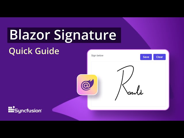 Blazor Signature: The Ultimate Feature Walkthrough