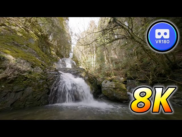 VR180 Trip To a powerful waterfall 8K Video